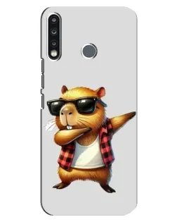 Чехол для TECNO Spark 4 с картинкой «Капибара рэпер даб» Чехол для TECNO Spark 4 с картинкой «Капибара рэпер даб»