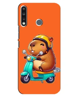 Чехол для TECNO Spark 4 с картинкой «Капибара на скутере» Чехол для TECNO Spark 4 с картинкой «Капибара на скутере»