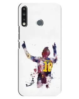 Чехол для TECNO Spark 4 с картинкой «Акварельный Месси Барселона» Чехол для TECNO Spark 4 с картинкой «Акварельный Месси Барселона»