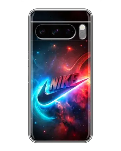 Чехол для TECNO Spark 40 5G с картинкой «Огненный логотип Nike»