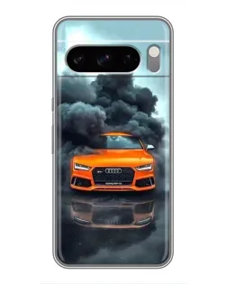 Чехол для TECNO Spark 40 5G с картинкой «Audi в облаках дыма» Чехол для TECNO Spark 40 5G с картинкой «Audi в облаках дыма»