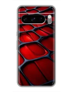Чехол для TECNO Spark 40 5G с картинкой «Красная глянцевая сетка» Чехол для TECNO Spark 40 5G с картинкой «Красная глянцевая сетка»