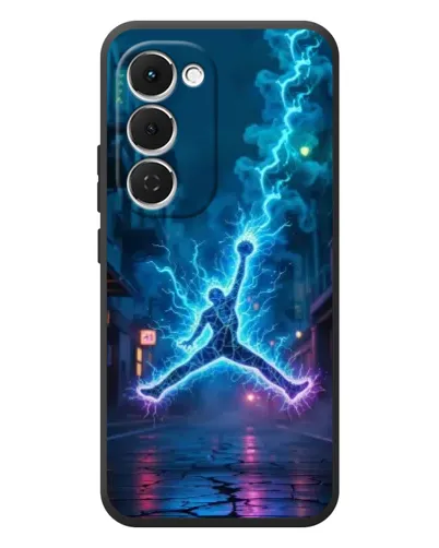 Чехол для TECNO Spark 40 Pro Plus с картинкой «Jordan Gold Jumpman»