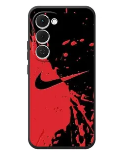 Чехол для TECNO Spark 40 Pro Plus с картинкой «Красные брызги Nike»