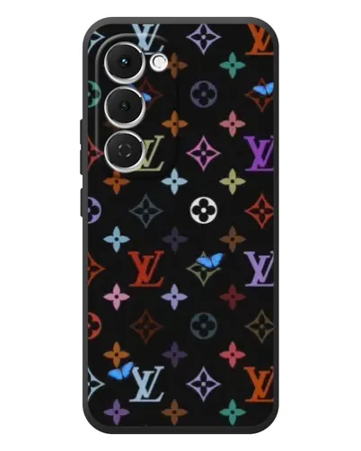 Чехол для TECNO Spark 40 Pro Plus с картинкой «Цветная монограмма LV»