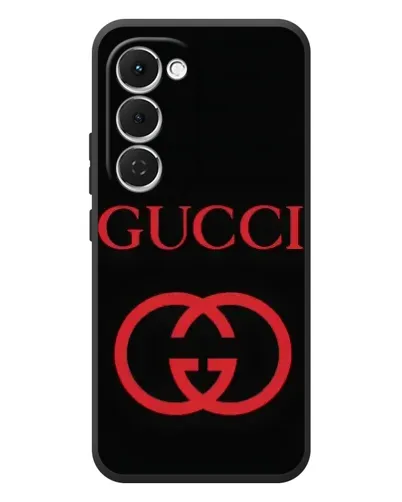 Чехол для TECNO Spark 40 Pro Plus с картинкой «Gucci — красный логотип»