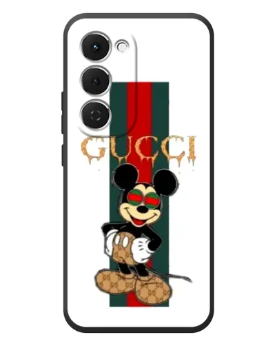 Чехол для TECNO Spark 40 Pro Plus с картинкой «Микки Маус Gucci — полосы»