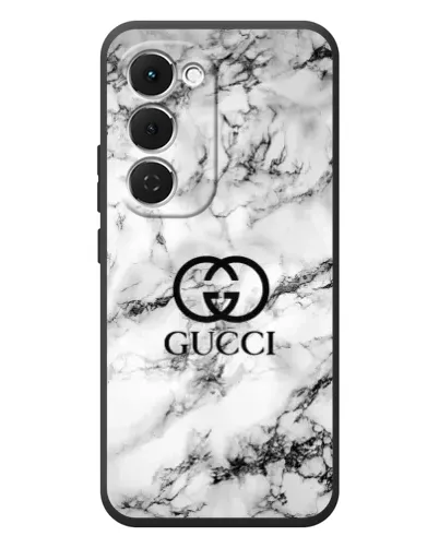 Чехол для TECNO Spark 40 Pro Plus с картинкой «Gucci — мраморный шик»