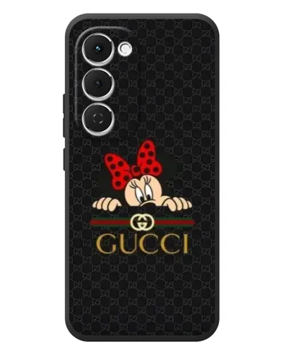 Чехол для TECNO Spark 40 Pro Plus с картинкой «Минни Маус Gucci — черный»