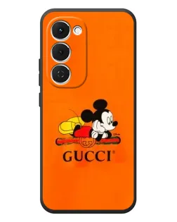 Чехол для TECNO Spark 40 Pro Plus с картинкой «Микки Маус Gucci — оранж»