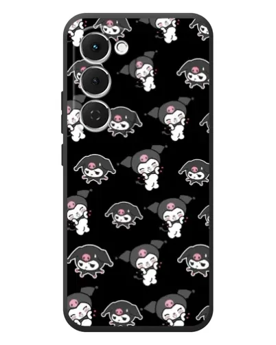 Чехол для TECNO Spark 40 Pro Plus с картинкой «Черный паттерн Kuromi» Чехол для TECNO Spark 40 Pro Plus с картинкой «Черный паттерн Kuromi»