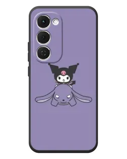 Чехол для TECNO Spark 40 Pro Plus с картинкой «Kuromi на лиловом фоне»