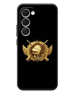 Чехол для TECNO Spark 40 Pro Plus с картинкой «PUBG — оранжевый градиент»