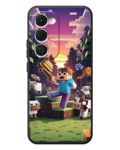 Чохол для TECNO Spark 40 Pro Plus з картинкою «Стів на фермі» Чохол для TECNO Spark 40 Pro Plus з картинкою «Стів на фермі»