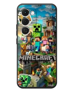 Чохол для TECNO Spark 40 Pro Plus з картинкою «Замок Minecraft»