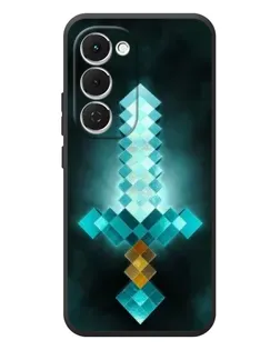 Чохол для TECNO Spark 40 Pro Plus з картинкою «Алмазний меч неон»