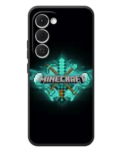 Чохол для TECNO Spark 40 Pro Plus з картинкою «Minecraft Diamond лого» Чохол для TECNO Spark 40 Pro Plus з картинкою «Minecraft Diamond лого»