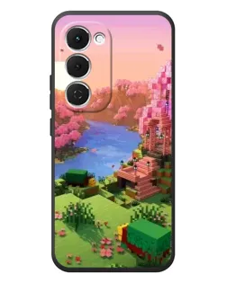 Чохол для TECNO Spark 40 Pro Plus з картинкою «Рожеве дерево Minecraft»