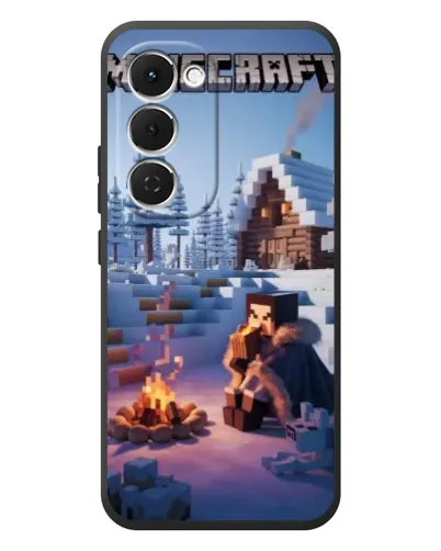 Чохол для TECNO Spark 40 Pro Plus з картинкою «Зимовий Minecraft» Чохол для TECNO Spark 40 Pro Plus з картинкою «Зимовий Minecraft»