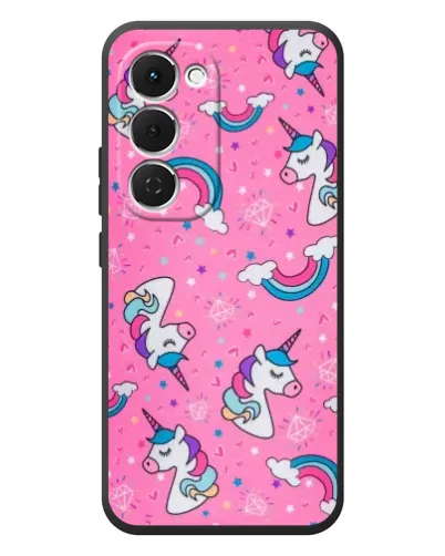 Чехол для TECNO Spark 40 Pro Plus с картинкой «Unicorn паттерн розовый» Чехол для TECNO Spark 40 Pro Plus с картинкой «Unicorn паттерн розовый»