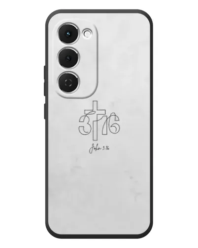 Чехол для TECNO Spark 40 Pro Plus с картинкой «Иоанна 3:16 Крест»