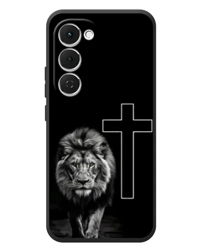 Чехол для TECNO Spark 40 Pro Plus с картинкой «Лев и Крест»