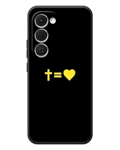 Чехол для TECNO Spark 40 Pro Plus с картинкой «Сердце и Крест»