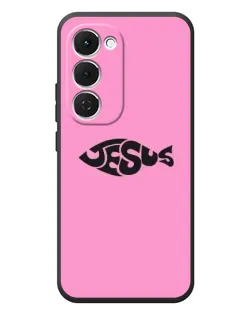 Чехол для TECNO Spark 40 Pro Plus с картинкой «Розовый символ  Jesus»