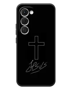 Чехол для TECNO Spark 40 Pro Plus с картинкой «Графический крест Jesus»