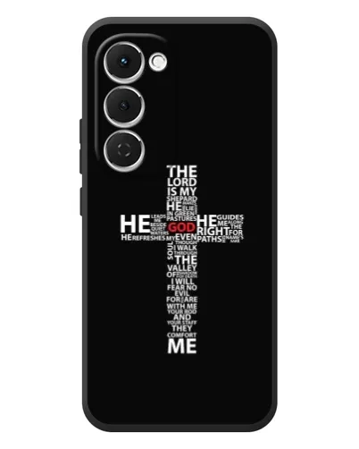 Чехол для TECNO Spark 40 Pro Plus с картинкой «Текстовый крест» Чехол для TECNO Spark 40 Pro Plus с картинкой «Текстовый крест»