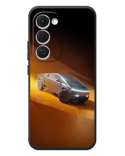 Чехол для TECNO Spark 40 Pro Plus с картинкой «Cybertruck в пустыне»