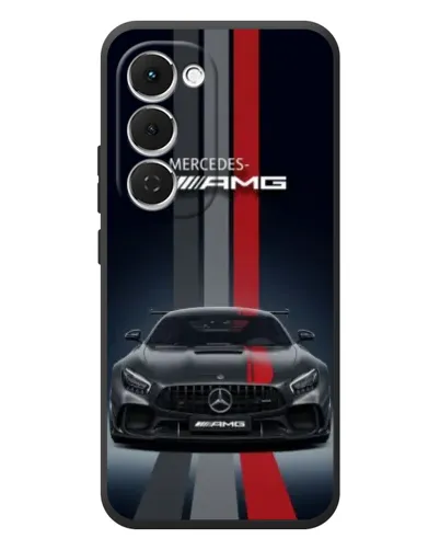 Чехол для TECNO Spark 40 Pro Plus с картинкой «Mercedes — белый карбон»