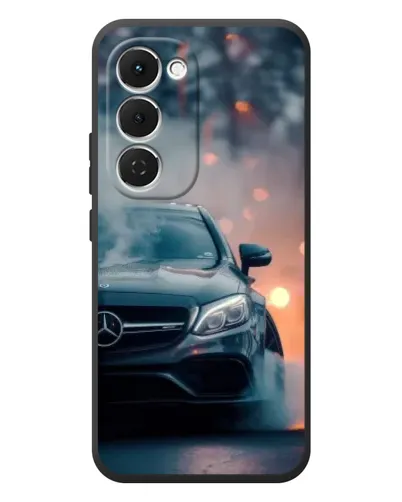 Чехол для TECNO Spark 40 Pro Plus с картинкой «Mercedes — ночной город»