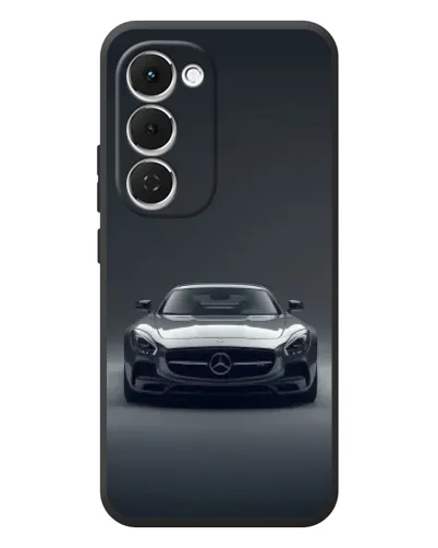 Чехол для TECNO Spark 40 Pro Plus с картинкой «Mercedes на черном»