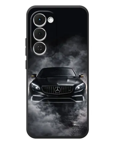 Чехол для TECNO Spark 40 Pro Plus с картинкой «Mercedes в дыму»