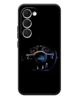 Чехол для TECNO Spark 40 Pro Plus с картинкой «Салон Audi — руль»