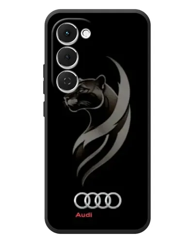Чехол для TECNO Spark 40 Pro Plus с картинкой «Графика — пантера и Audi» Чехол для TECNO Spark 40 Pro Plus с картинкой «Графика — пантера и Audi»