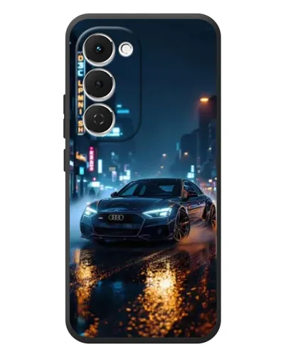 Чехол для TECNO Spark 40 Pro Plus с картинкой «Ночной город и Audi» Чехол для TECNO Spark 40 Pro Plus с картинкой «Ночной город и Audi»