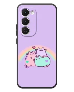 Чохол для TECNO Spark 40 Pro Plus з картинкою «Веселкові Пушини»