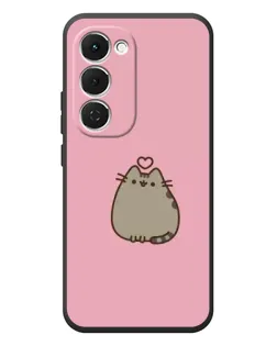 Чохол для TECNO Spark 40 Pro Plus з картинкою «Pusheen серце»