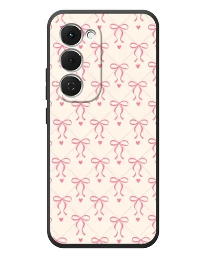Чехол для TECNO Spark 40 Pro Plus с картинкой «Розовые бантики Coquette»