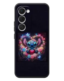 Чехол для TECNO Spark 40 Pro Plus с картинкой «Stitch в цветах»