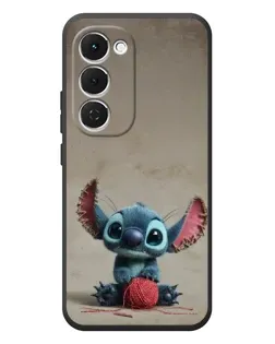 Чехол для TECNO Spark 40 Pro Plus с картинкой «Стич на коричневом фоне»