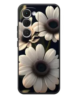 Чехол для TECNO Spark 40 Pro Plus с картинкой «Белые маргаритки макро»