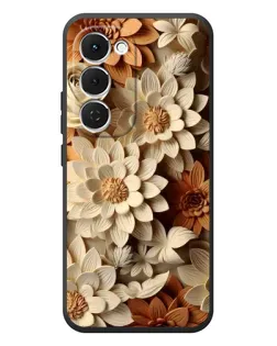 Чехол для TECNO Spark 40 Pro Plus с картинкой «Бежевый флористический декор»