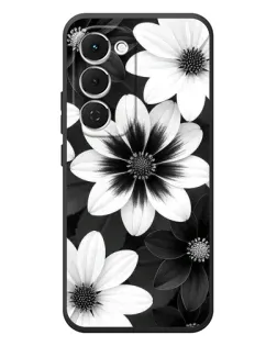 Чехол для TECNO Spark 40 Pro Plus с картинкой «Монохромные астры»