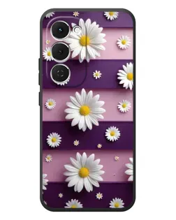 Чехол для TECNO Spark 40 Pro Plus с картинкой «Ромашки на фиолетовом»