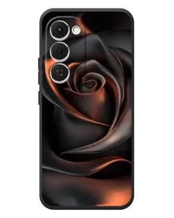 Чехол для TECNO Spark 40 Pro Plus с картинкой «Шелковая черная роза»