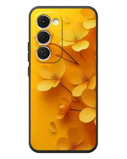 Чехол для TECNO Spark 40 Pro Plus с картинкой «Золотые лепестки»