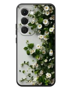 Чехол для TECNO Spark 40 Pro Plus с картинкой «Ветка мелких белых цветов»
